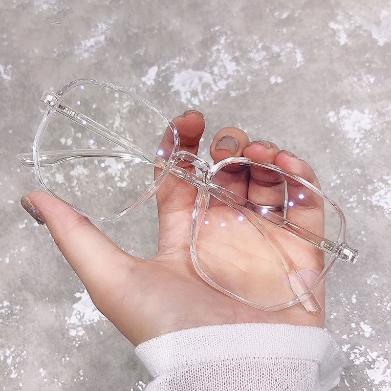 抗蓝光防雾凯视明近视小绿眼镜女配有度数防辐射显脸小眼睛框男