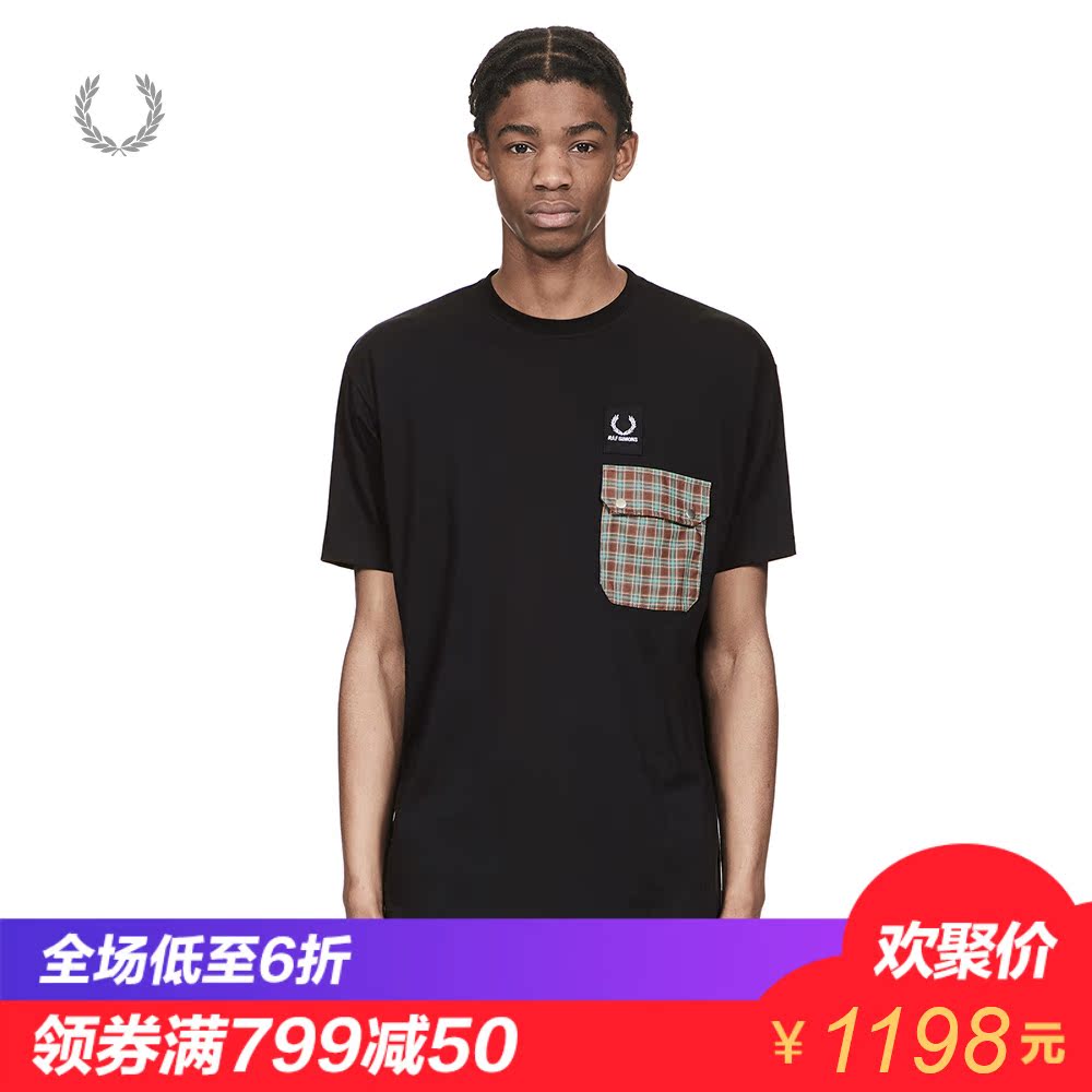 FRED PERRY.RAF SIMONSÄÐ×°ÐÂÆ·TÐô2018ÇﶬʱÉг±Á÷¶ÌÐäM4103MB