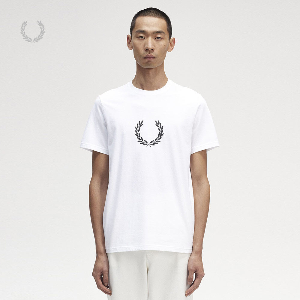 FRED PERRY男士短袖T恤夏季休闲宽松胸前麦穗logo圆领上衣M5632