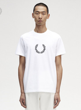 FRED PERRY男士短袖T恤夏季休闲宽松胸前麦穗logo圆领上衣M5632