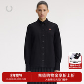 FRED 衬衣G1176 翻领纯色麦穗刺绣长袖 PERRY女士休闲衬衫 2025冬季