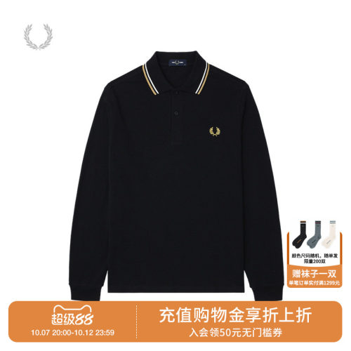 FREDPERRY长袖polo衫简约基础款