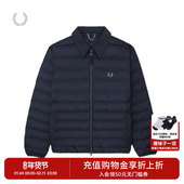 休闲夹克2025冬季 FRED PERRY男士 翻领拉链麦穗刺绣宽松外套J1301