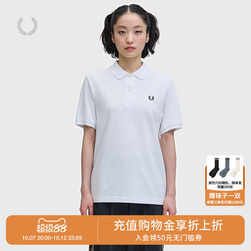 FREDPERRY纯色短袖polo衫