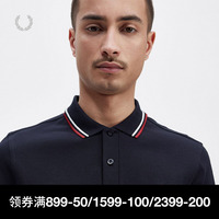 FRED PERRY男士POLO衫2024夏季商务休闲麦穗短袖重磅多彩T恤M3600