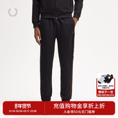 PERRY男士 休闲裤 冬季 FRED 商务松紧腰直筒logo串标长裤 子T5507