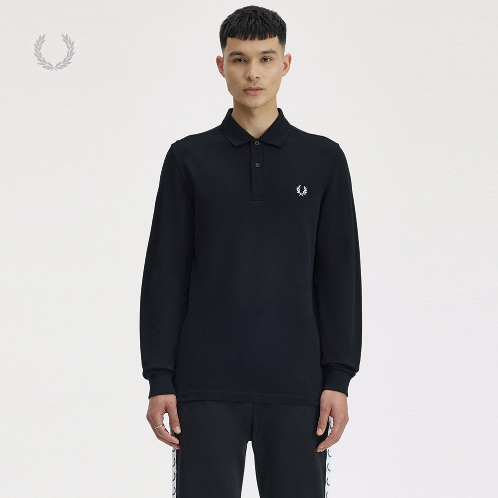 FRED PERRY男装长袖polo衫2026秋季新款麦穗logo装饰上衣M6006