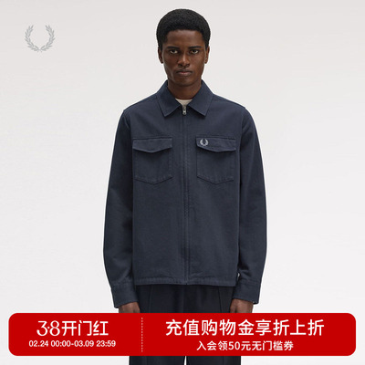 FREDPERRY翻领拉链夹克帅气时尚