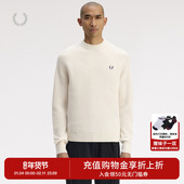 长袖 FRED 纯色麦穗刺绣K1548 2025冬季 新款 PERRY男士 休闲针织衫