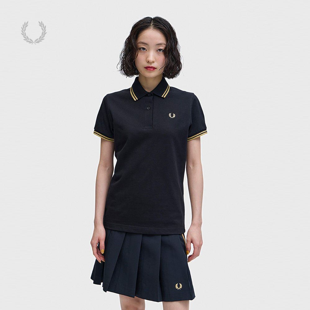 FRED PERRY女装短袖polo衫2026夏季新款活力麦穗刺绣翻领上衣G12