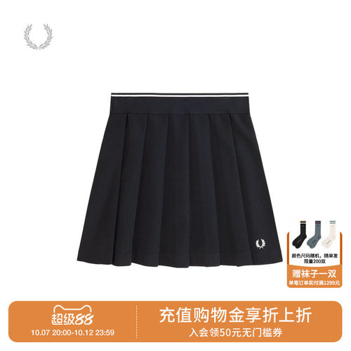 FREDPERRY半身裙百褶裙青春活力