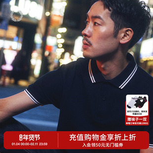 FRED PERRY男士POLO衫2025冬季短袖休闲重磅麦穗刺绣多彩T恤M3600