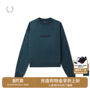 新款 休闲卫衣冬季 加绒保暖麦穗刺绣重磅G6127 PERRY女装 FRED