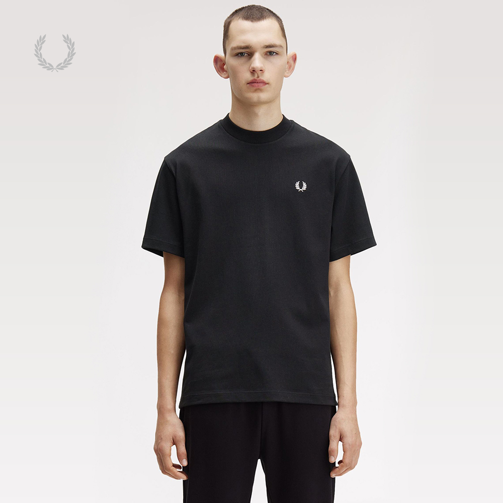 FRED PERRY男士休闲T恤2025冬季新款宽松圆领麦穗刺绣短袖衫M8710
