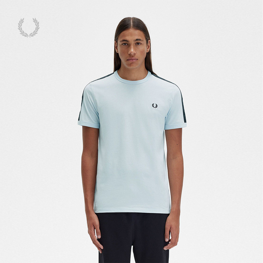 FRED PERRY男士短袖T恤夏季休闲宽松麦穗刺绣logo串标上衣M5675