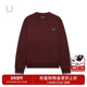休闲卫衣2025冬季 FRED PERRY男士 宽松圆领套头麦穗刺绣上衣M7535
