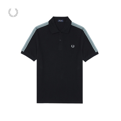 FRED PERRY男士休闲POLO衫2025冬季商务条纹麦穗刺绣短袖潮M1727