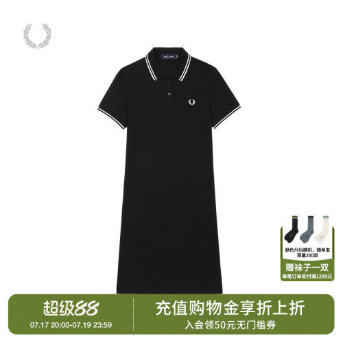 FREDPERRY短袖连衣裙青春活力