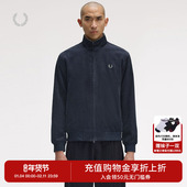 休闲夹克2025冬季 FRED PERRY男士 立领纯色拉链麦穗刺绣外套J8546