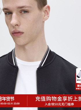 FRED PERRY男士休闲卫衣冬季商务拉链开衫麦穗刺绣重磅J7504