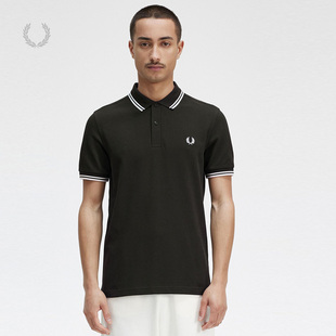 PERRY男士 短袖 POLO衫 新款 休闲麦穗刺绣多彩T恤M3600 2025冬季 FRED