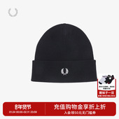 FRED 麦穗刺绣羊毛针织帽潮C8161 新款 PERRY男士 休闲帽子2025冬季