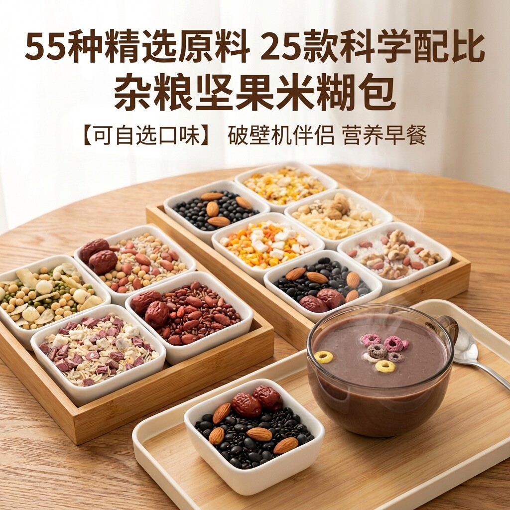 破壁机食材包食谱米糊材料粗粮组合豆浆早餐营养搭配儿童五谷杂粮