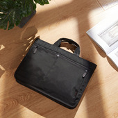 日本SANWA休闲电脑包公文拎包13.3 15英寸轻便男女通勤防泼水笔记本单肩手提斜跨商务出差旅行可挂行李箱拉杆