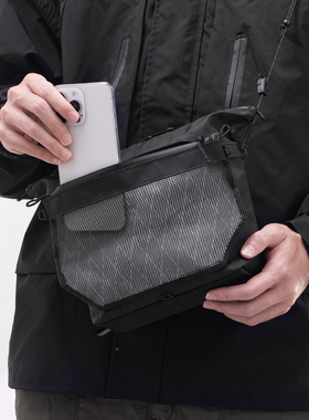 WESSLECO飞鸟户外斜挎小包轻量化便携露营徒步骑行腰包护照钥匙包