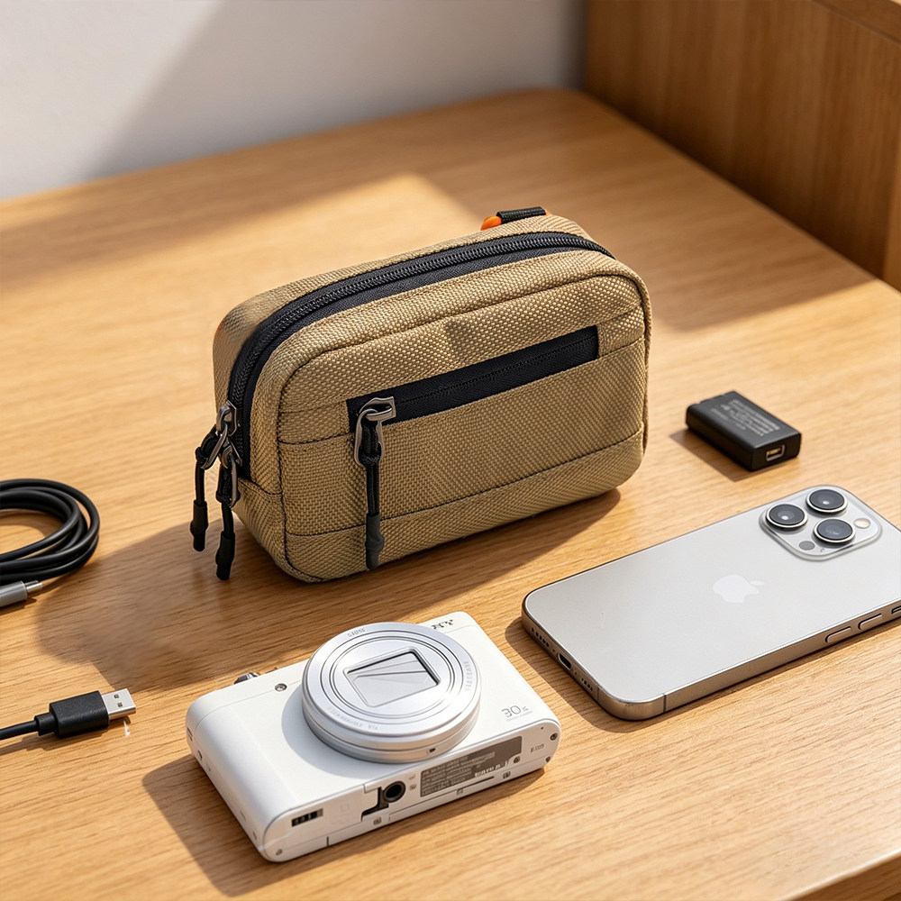 时尚便携相机包卡片机GR2GR3GR3X相机电池收纳包机能小方包斜挎包