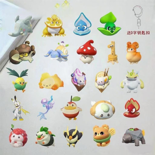 蛋仔派对艾比钥匙扣极电鸟火辣辣蛤蜊亚克力卡通甜筒挂件朋友礼物