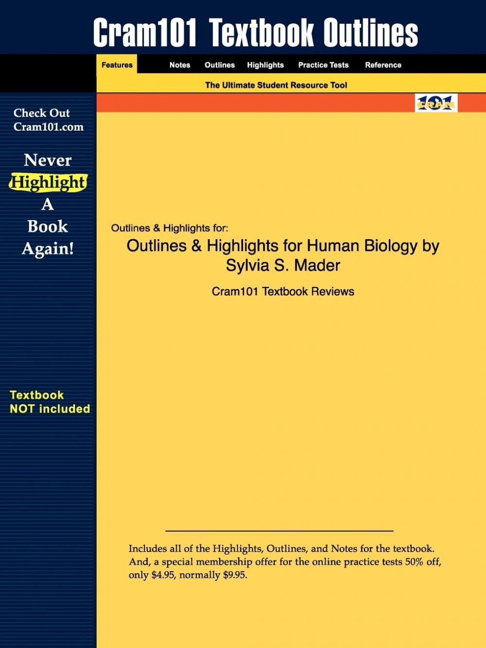 预售按需印刷 Outlines& Highlights for Human Biology by Sylvia S. Mader