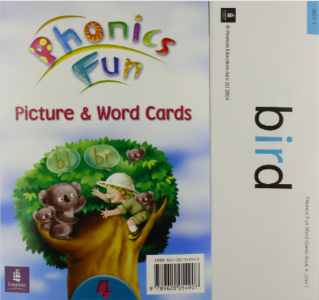 英文原版Phonics Fun : Word and Picture Cards4香港朗文少儿英语自然拼读 4阶段 教师单词卡Longman Asia Ltd Hong Ko 中图
