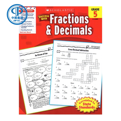 Scholastic Success with Fractions & Decimals, Grade 5  第五级 分数和小数
