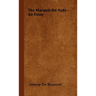Marquis The Sade Essay 预售 西蒙娜·德·波伏娃