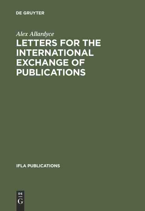 按需印刷 letters for the international exchange of publications