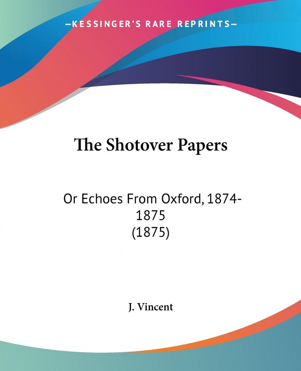 【预售按需印刷】The Shotover Papers