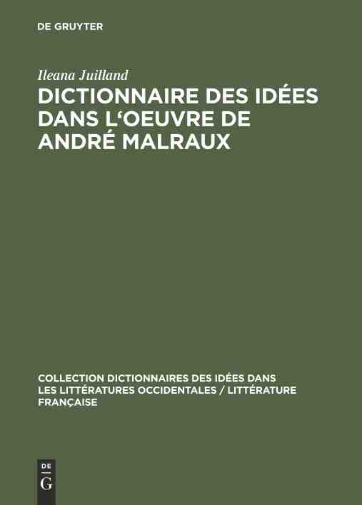 预售按需印刷 Dictionnaire des idées dans l oeuvre de André Malraux