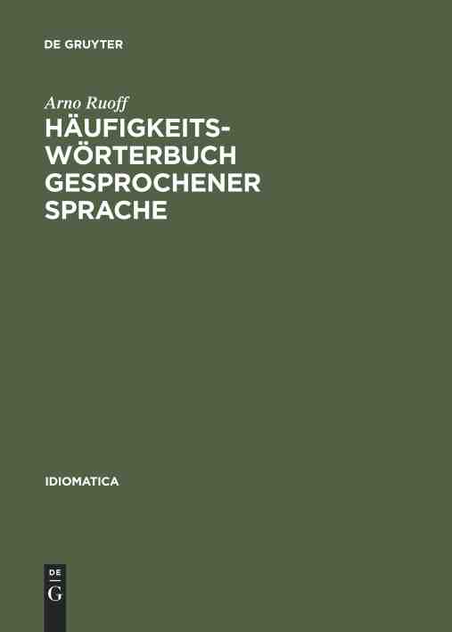 预售按需印刷 H?ufigkeitsw?rterbuch gesprochener Sprache