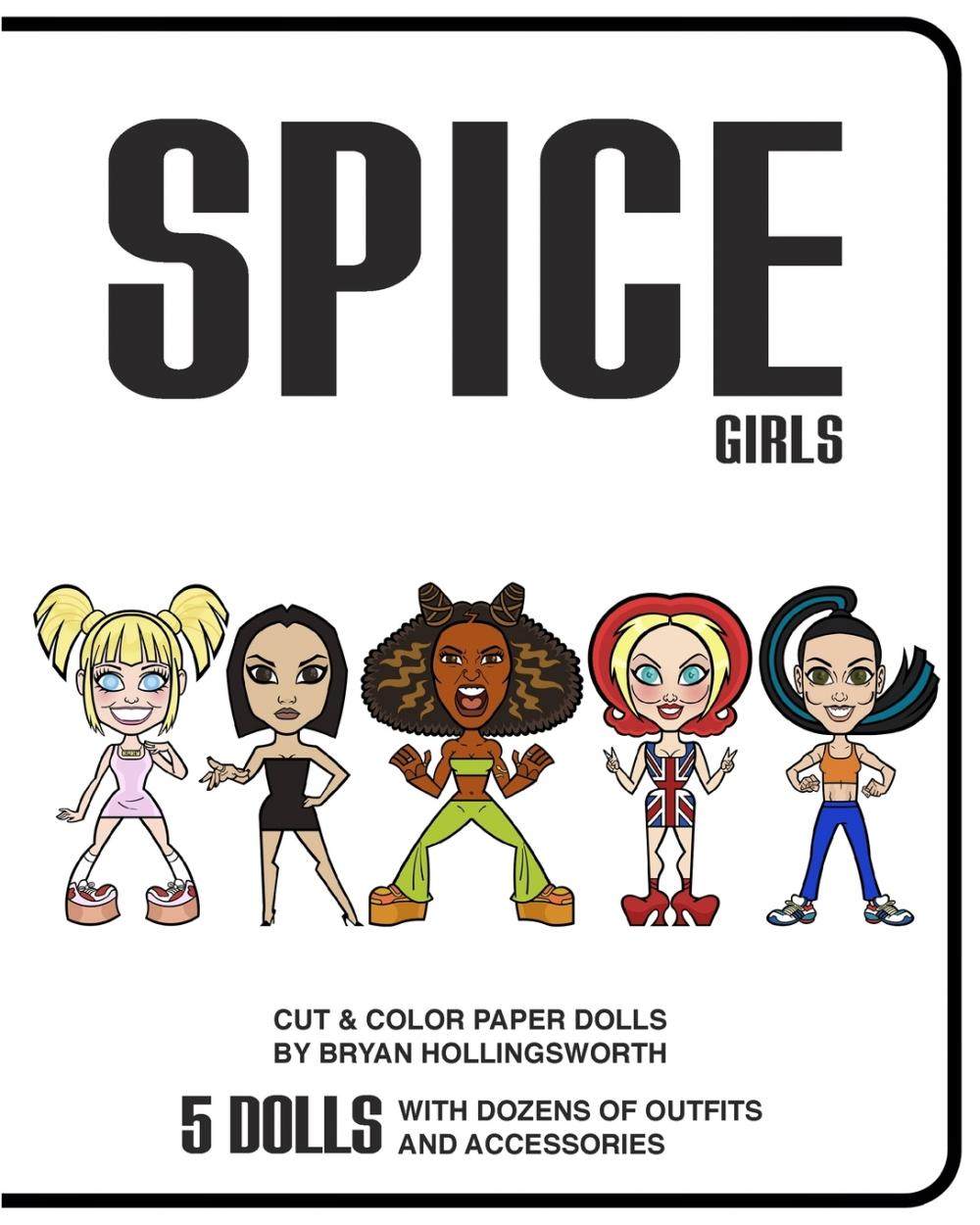 【预售 按需印刷】spice girl cut and color paper dolls
