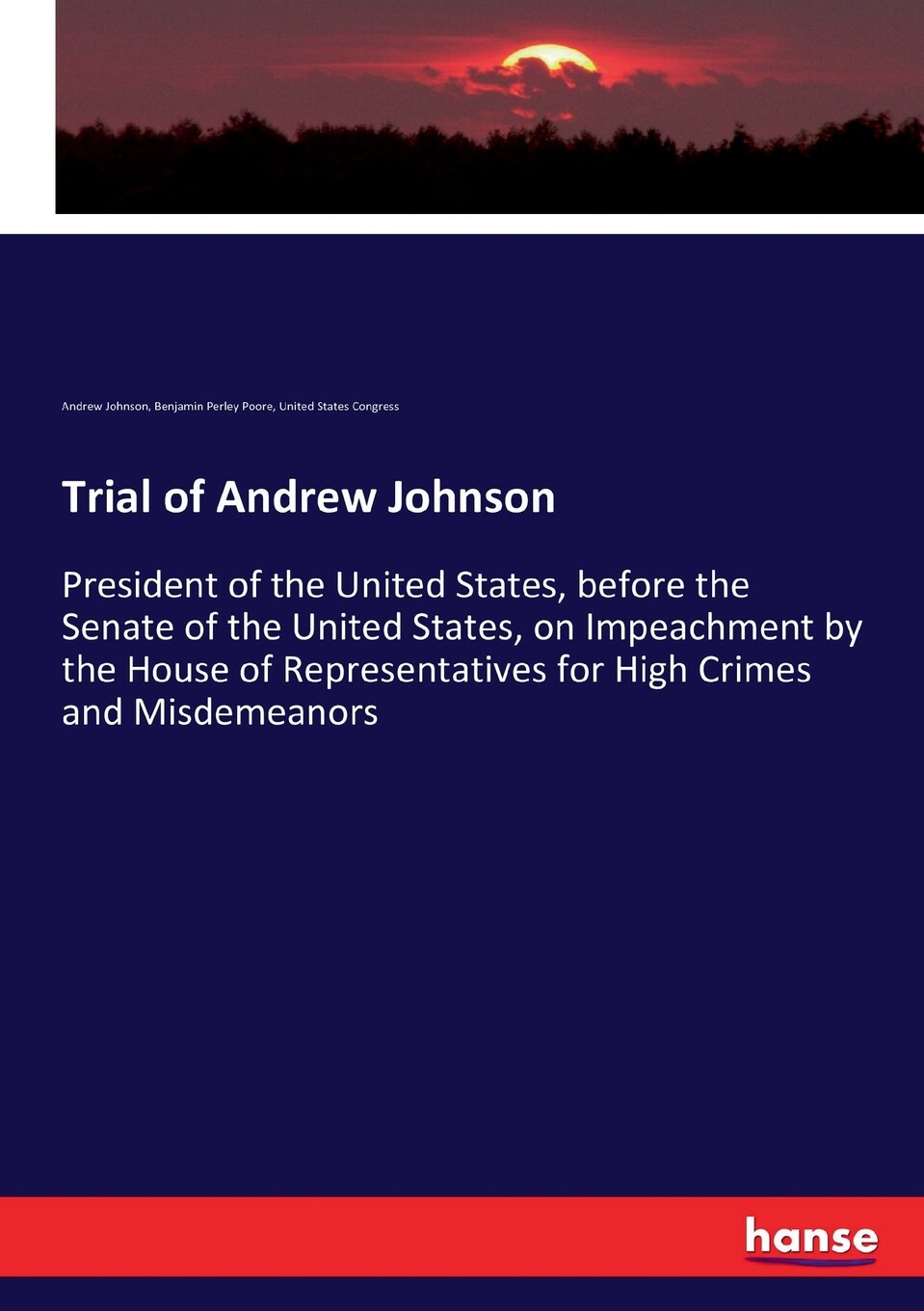 预售 按需印刷 trial of andrew johnson
