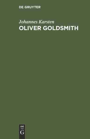 预售 按需印刷 oliver goldsmith