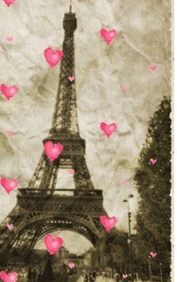 【预售 按需印刷】paris Eiffel Tower  pink hearts Vintage creative blank  page journal