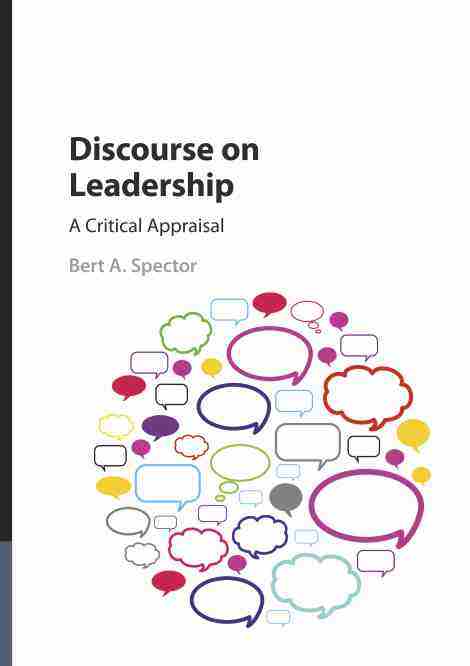 预售 按需印刷discourse on leadership