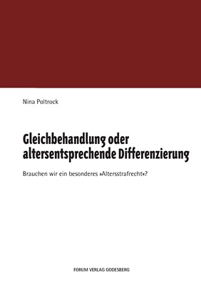 预售 按需印刷Gleichbehandlung oder altersentsprechende Differenzierung德语ger