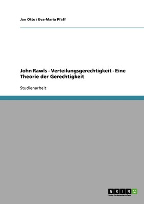 预售 按需印刷John Rawls - Verteilungsgerechtigkeit  - Eine Theorie der Gerechtigkeit德语ger