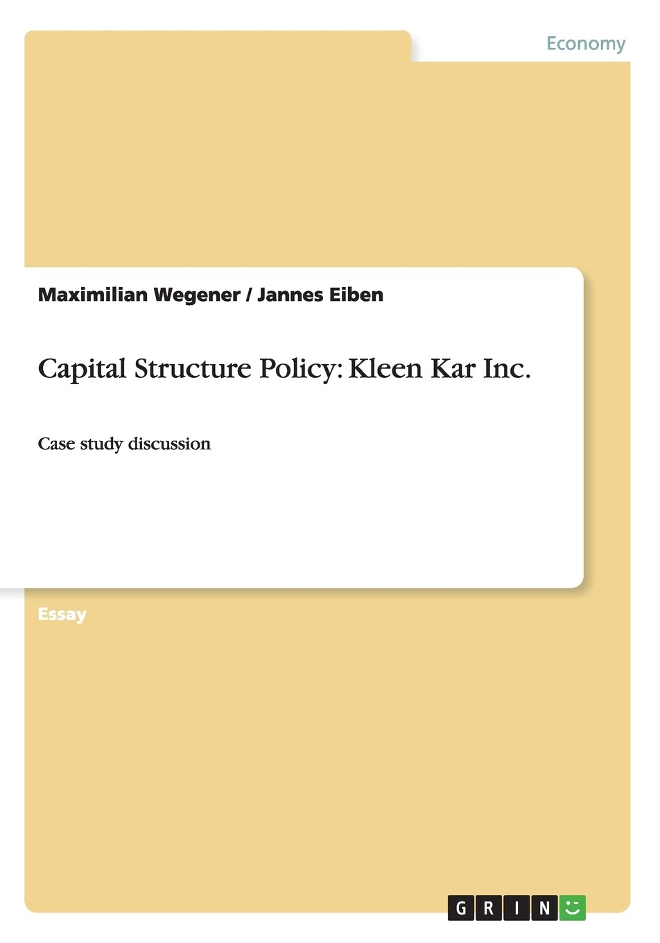 【预售 按需印刷】capital structure policy