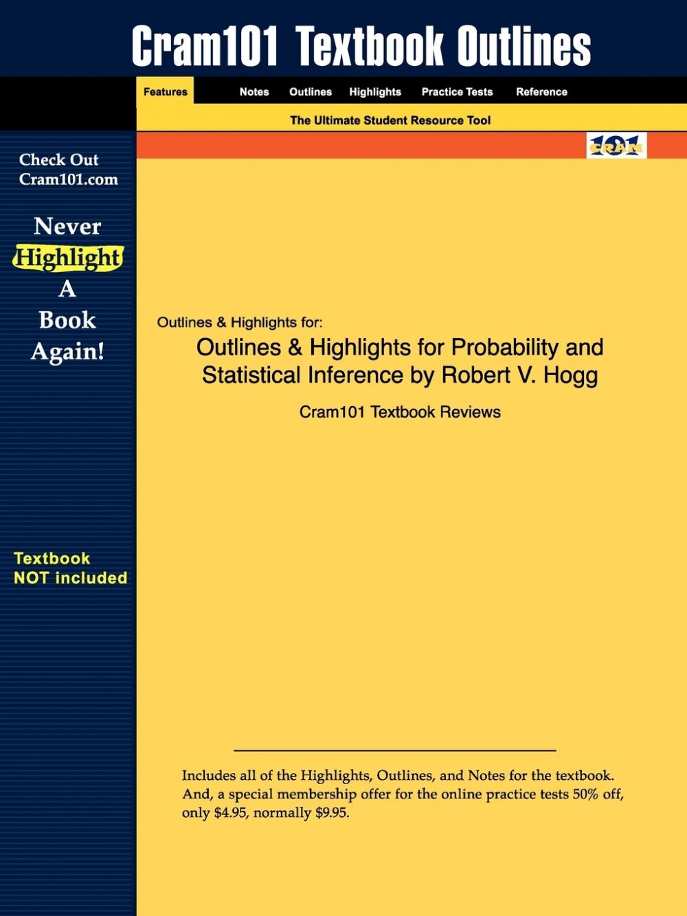 【预售按需印刷】Outlines& Highlights for Probability and Statistical Inference by Robert V. Hogg