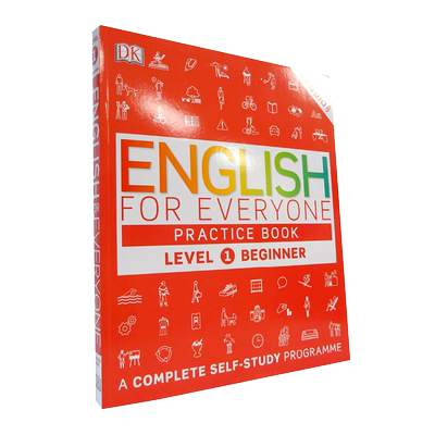 英文原版DK新视觉人人学英语English for Everyone Practice Level 1 Beginner练习册入门级英语自学书籍雅思托福用书小花生网推荐