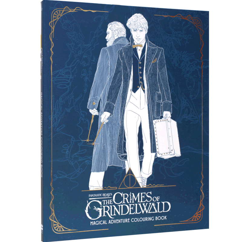 神奇动物在哪里2：格林德沃之罪 魔法冒险涂色书 英文原版 Fantastic Beasts:Crimes of Grindelwald 哈利波特 纽斯特卡 中图